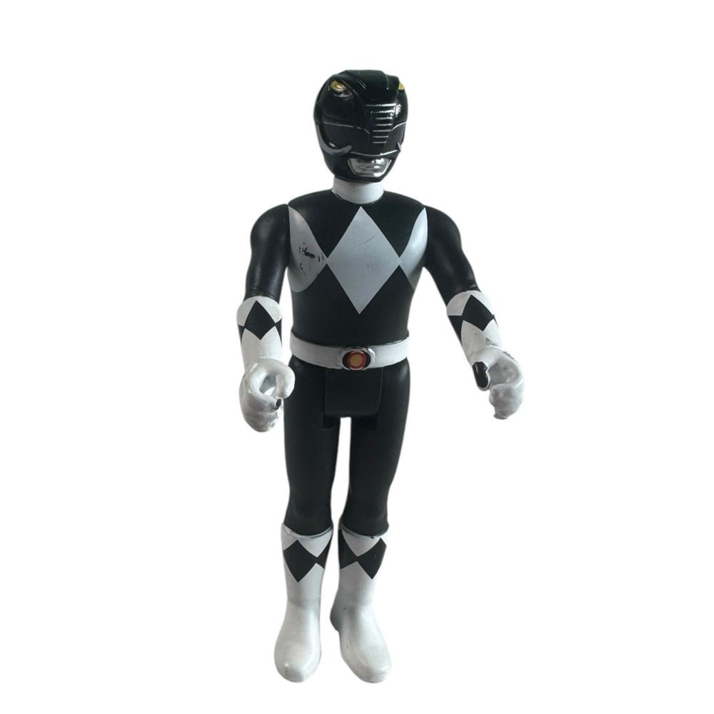 Super7 Power Rangers Black Ranger ReAction Figure 3.75 inch Action Figure - Picture 3 of 7